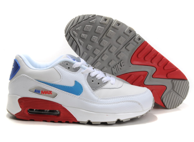 Nike Air Max Shoes Womens White/Blue/Red Online